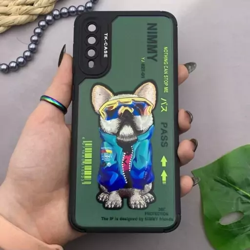 قاب گوشی Galaxy A30S / Galaxy A50S / Galaxy A50 سامسونگ TK Case سیلیکونی محافظ لنز دار طرح بولداگ کد 75372