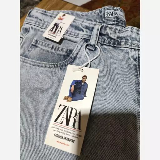 شلوار لی مام فیت  Zara زارا کیفیت عالی تنخور شیک