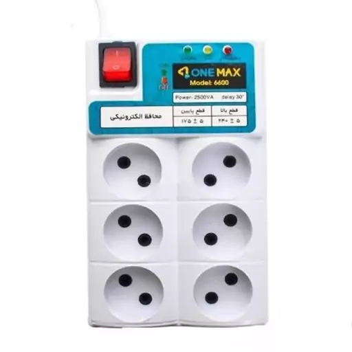 محافظ برق لوازم صوتی تصویری و کامپیوتر وان مکس (ONE MAX) مدل 6600