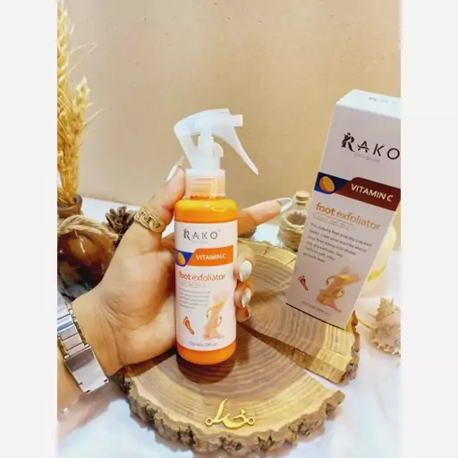 اسپری رفع ترک و خشکی پا و بدن قوی ویتامین سی VITAMIN C راکو RAKO 