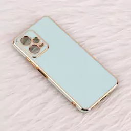 قاب براق My Case محافظ لنزدار Xiaomi Redmi Note 12 5G سبزآبی