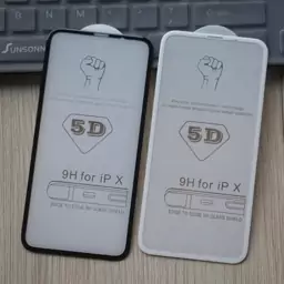 محافظ صفحه نمایش گلس 5D مدل آیفون ایکس ، iPhone X 