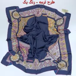 روسری ساتن مجلسی ترک دستدوز (هدیه در توضیحات)