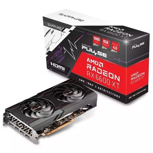  کارت گرافیک سافایرمدلSapphire Pulse RX6600XT GAMING OC 8G GDDR6    