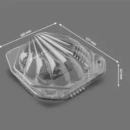 ظرف یکبارمصرف صدفی  ، کارتن 500 عددی