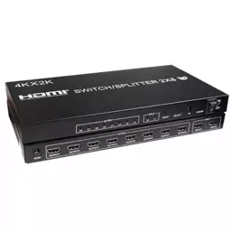 سوییچ اسپلیتر 2 در 8 HDMI کی نت Knet K-SWSP1428