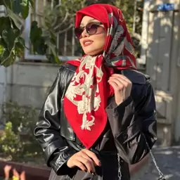 روسری ابریشم ژاکارد وارداتی2 کد562