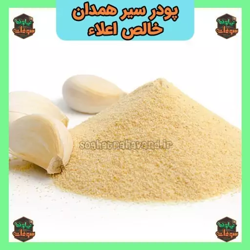 پودر سیر همدان خالص اعلاء 100 گرمی سوغات نهاوند