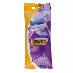 تیغ 1 لبه 3 عددی بدن شانه دار بیک BiC 