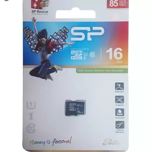 کارت حافظه microSDHC سیلیکون پاور مدل Elite کلاس 10 استاندارد UHS-I U1 سرعت 85MBps ظرفیت 16 گیگابایت