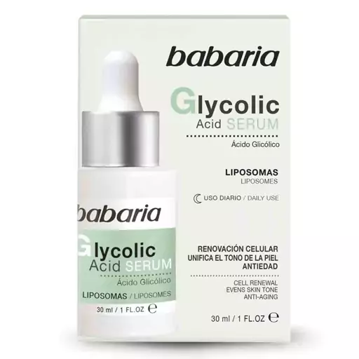 سرم ضد جوش و لایه بردار صورت باباریا babaria مدل گلیکولیک اسید Glycolic Acid حجم 30 میل