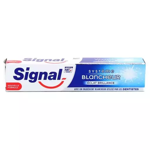 خمیر دندان سفید کننده سیگنال Signal مدل STRALENDE GLANS