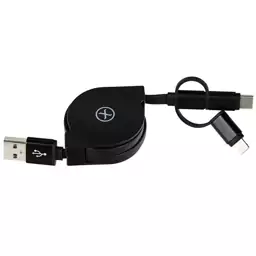 کابل تبدیل USB به لایتنینگ/microUSB/USB-C  مدل X.CELL  CB-110MLC طول 1 متر