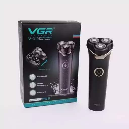 ریش تراش سه تیغ VGR مدل V-319 ماشین. 