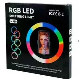 رینگ لایت مدل MJ30-RGB بدون پایه