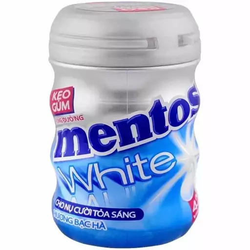 آدامس بدون قند منتوس وایت 60 گرمی 42عددی Mentos White Sugar Free Chewing Gum