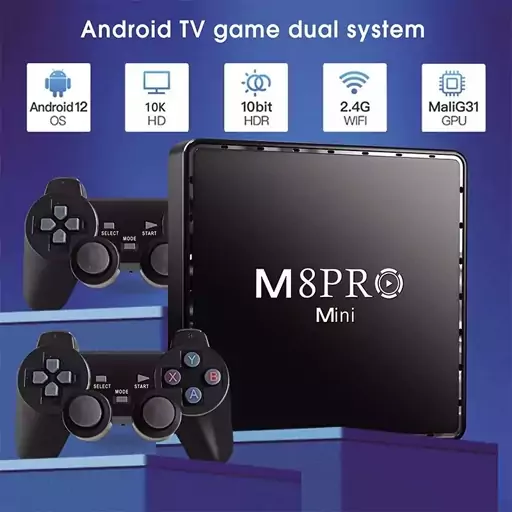 اندروید باکس مدل M8PRO MINI وایرلس 2.4 GH