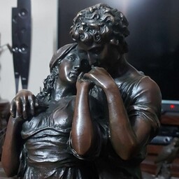 مجسمه برنز لیلی و مجنون  برنزی اورجینال هنگ