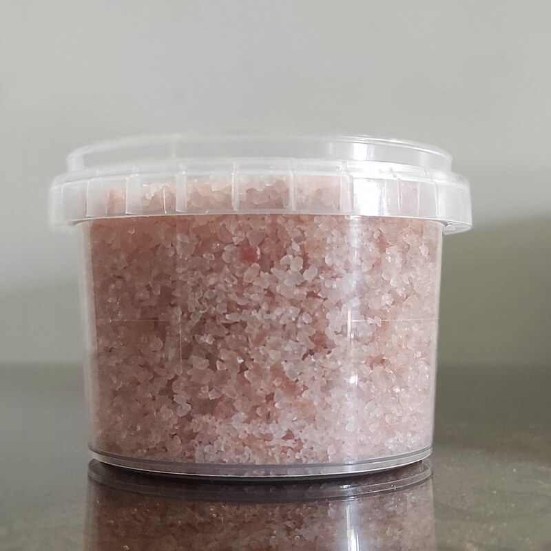 نمک صورتی طبیعی بدون رنگ مصنوعی وزن 300 گرم 
