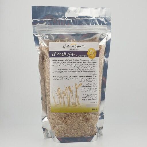 برنج قهوه ای طبیعی فارس 1 کیلوگرم - پاک شده-بومی ایران