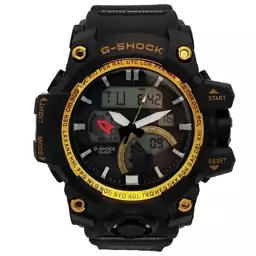 جی شاک جیشاک G-SHOCK ارسال رایگان ساعت اسپرت دوموتوره دوزمانه ضدآب SPORT مشکی طلایی