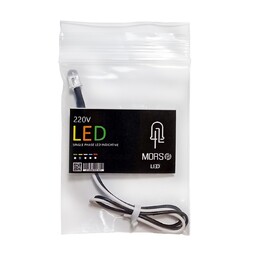  دیود(LED ال ای دی) 220 ولت ماکت سازی ( رنگ زرد) 5 میل مجموعه 10عددی برند مورس 