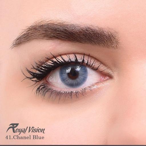 لنز چشم  رویال ویژن  شماره 41  آبی اروپایی رگه دار 