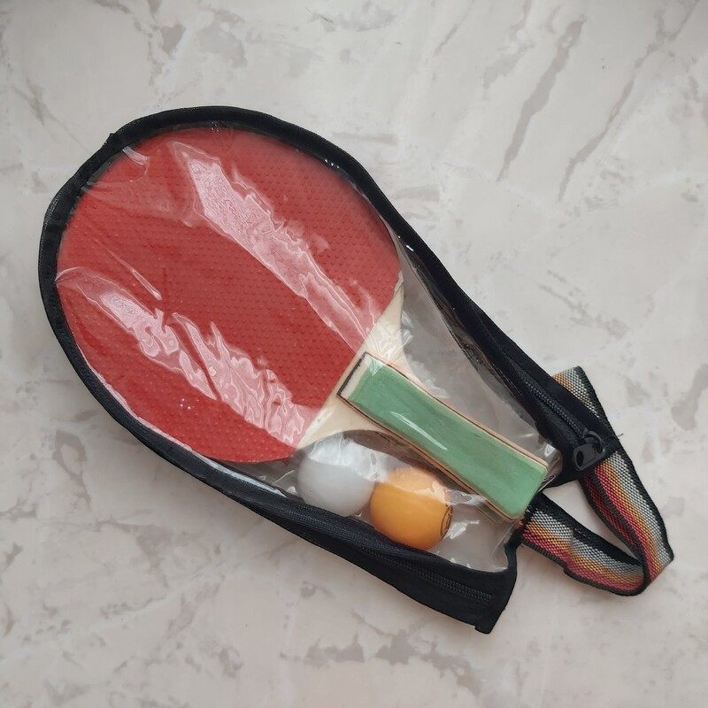 کیف دوشی راکت و توپ پینگ پنگ طلقی  با ابعاد استاندارد به رنگ دلخواه شما