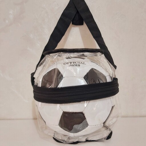 کیف توپ طلقی دوشی  زیپدار با ابعاد استاندارد در رنگبندی دلخواه