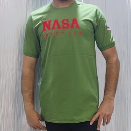تیشرت مردانه سوپر پنبه پارچه ترک خارجی کیفیت کار تضمینی  چاپ NASA سایز بزرگ با رنگ بندی عالی (تولیدی پوشاک شیراز)