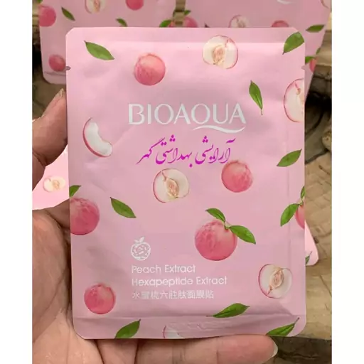 ماسک ورقه ای صورت هلو بیوآکوا (BIOAQUA) حجم 25 گرمی