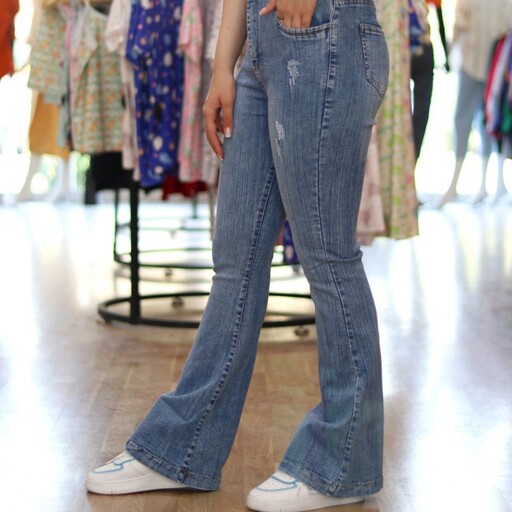شلوار زنانه بوتکات اسپانیش مدل شهباز جنس جین سایزبندی 38تا48 قیمت بااحترام به شما 640000تومان