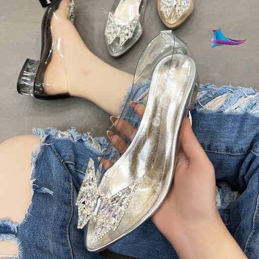 کفش مجلسی طلقی مدل پروانه (37 تا 40) کفش مجلسی دخترانه زنانه کفش بابت کفش کالج طلقی زنانه