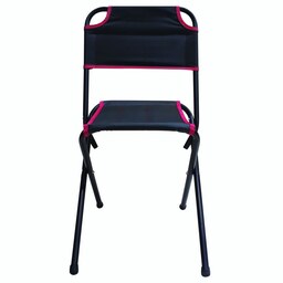 صندلی سفری تاشو - مدل پشتی دار - مقاوم و مستحکم - رنگ سرمه ای