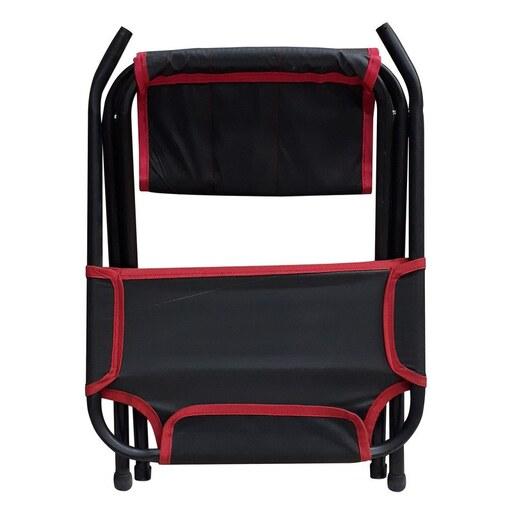 صندلی سفری تاشو - مدل پشتی دار - مقاوم و مستحکم - رنگ قهوه ای