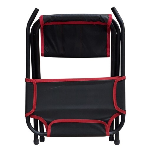 صندلی سفری تاشو - مدل پشتی دار - مقاوم و مستحکم - رنگ کرم