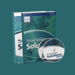 کتاب سلوشن المنتری  Solutions elementary چاپ Third edition انتشارات Oxford
