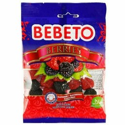 پاستیل BEBETO با طعم تمشک و توت سیاه 80 گرمی محصول ترکیه