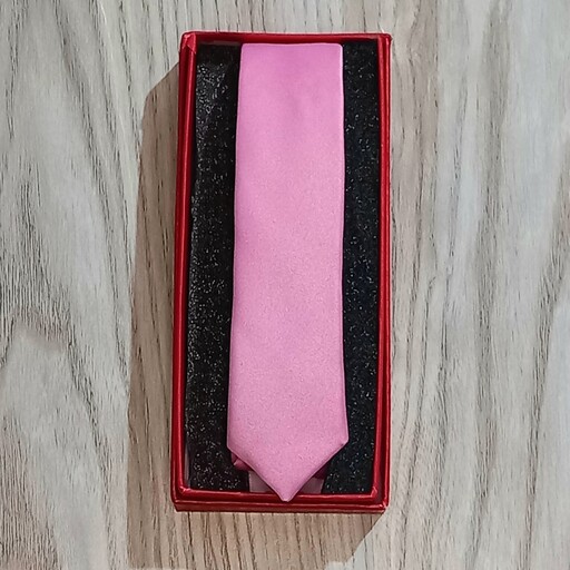 کراوات باریک ترک مردانه صورتی ساده کراوات صورتی مردانه مد روز