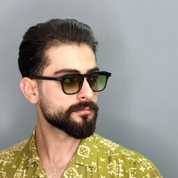 عینک آفتابی مردانه اصل سبز برند چنل فرم مشکی uv400

