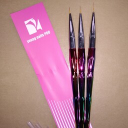 ست قلم طراحی ناخن 3 تایی برند یانگ نیلز young nails