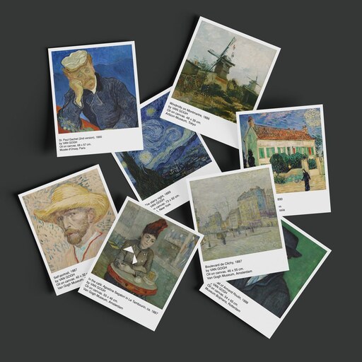 فتوکارت 24 عددی نقاشی های معروف ون گوگ (پولاروید) - Van Gogh