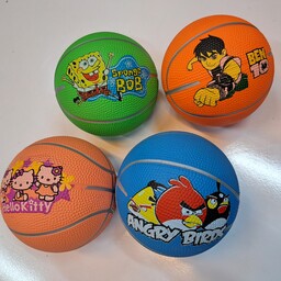 توپ مینی بسکتبال بچه گانه طرح بچه گانه  کارتونی با رنگبندی  کد 2514  