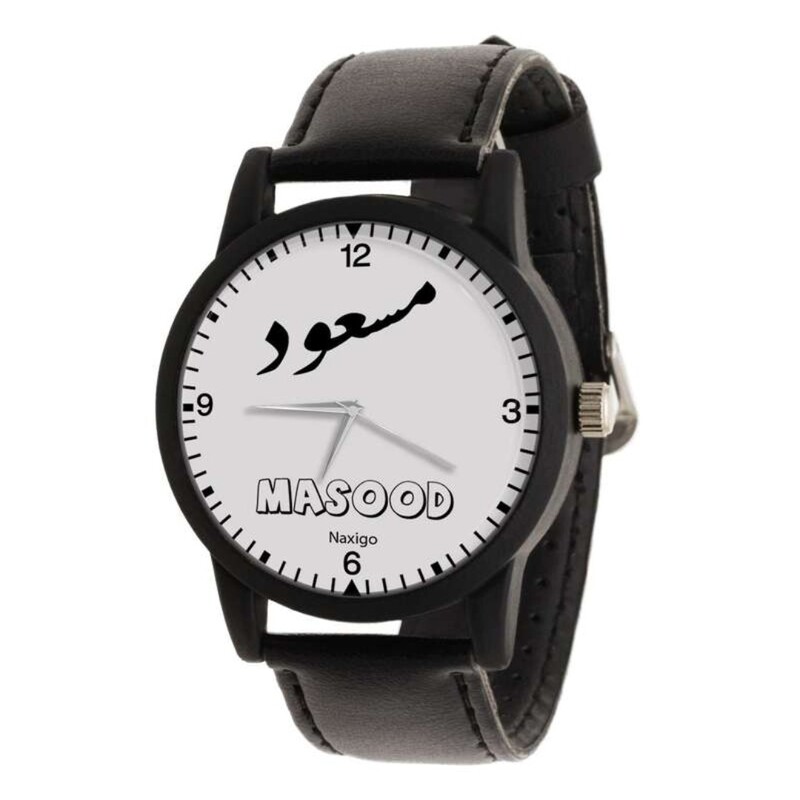 ساعت مچی عقربه ای مردانه و پسرانه طرح اسم مسعود با قیمت مناسب و کیفیت عالی مناسب هدیه دادن 