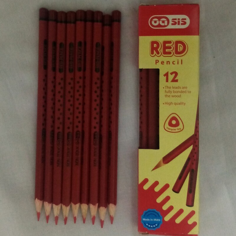 مداد قرمز اواسیس(چوبی سه گوش)