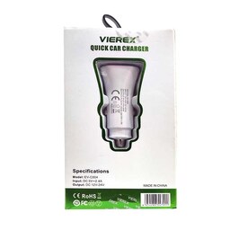 شارژر فندکی ماشین Vierex و 1PDو 1USB