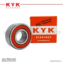 بلبرینگ خود تنظیم شیار عمیق صنعتی 2203LLUC3 برند SILVER KYK ژاپن