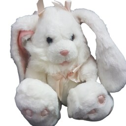 اسباب بازی عروسک پولیشی خرگوش ربان صورتی  اورجینال وارداتی مخصوص  ولنتاین