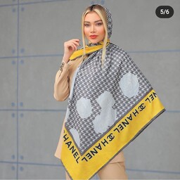 روسری زنانه ابریشم  طرح پیچازی با  ایستایی عالی دور دست دوز قواره 130 