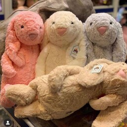 عروسک خرگوش نرم و با کیفیت وارداتی قد 45 سانت در سه رنگ